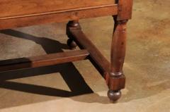 Late 18th Century French Walnut and Acacia Wood Sofa Table with Turned Legs - 3417005