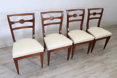 Late 18th Century Italian Directoire Antique Dining Room Chairs Set of Four - 3100701