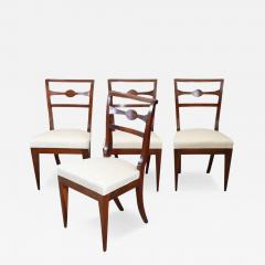 Late 18th Century Italian Directoire Antique Dining Room Chairs Set of Four - 3103259