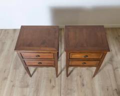 Late 18th Century Pair of Neoclassical Bedside Tables - 4146708