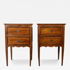 Late 18th Century Pair of Neoclassical Bedside Tables - 4148596