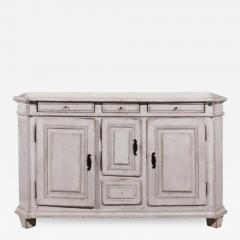 Late 18th Century Swedish Gustavian Painted Wood Sideboard with Fluted Pilasters - 3435408