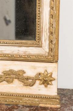 Late 18th Century Swedish Gustavian Period Trumeau Mirror with Swag and Roses - 3415749