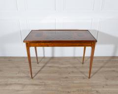 Late 18th Century Tric Trac Games Table in Varnished Marquetry - 4432102