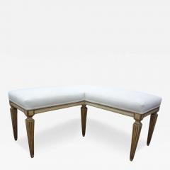 Late 18th Early 19th Century French Louis XVI Corner Bench - 3655161