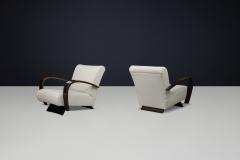 Late 1930s Italian unique pair of restored Rationalist lounge chairs - 4559490