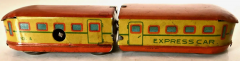 Late 1940s Penny Toy Wind Up Train Attributed Japan - 3008396