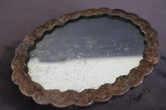Late 19th Century Antique Hand Mirror with Silverplate Frame - 3519847