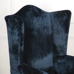 Late 19th Century Blue Velvet Armchair - 3606287