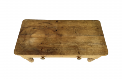 Late 19th Century Country English Pine Low Table with Two Drawers - 4755470