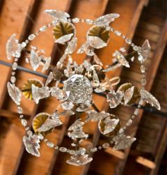 Late 19th Century Crystal and Bronze Chandelier - 2490980