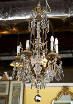 Late 19th Century Crystal and Bronze Chandelier - 2490981