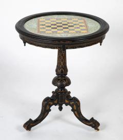 Late 19th Century Eglomise Top Games Table from The Stanley Weiss Collection - 3256038