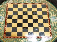 Late 19th Century Eglomise Top Games Table from The Stanley Weiss Collection - 3256073