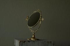 Late 19th Century English Table Mirror in Patinated Brass - 4582288
