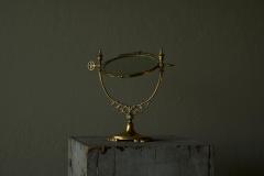 Late 19th Century English Table Mirror in Patinated Brass - 4582289