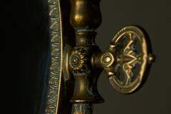 Late 19th Century English Table Mirror in Patinated Brass - 4582320