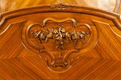 Late 19th Century French Burl Walnut Bed - 1169259