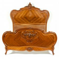 Late 19th Century French Burl Walnut Bed - 1169260