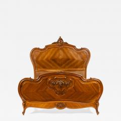 Late 19th Century French Burl Walnut Bed - 1169571