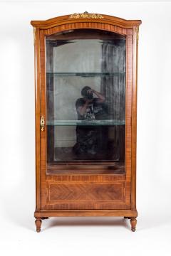 Late 19th Century French Burl Wood Vitrine Cabinet - 1037832