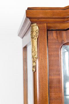 Late 19th Century French Burl Wood Vitrine Cabinet - 1037835