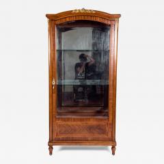 Late 19th Century French Burl Wood Vitrine Cabinet - 1039726