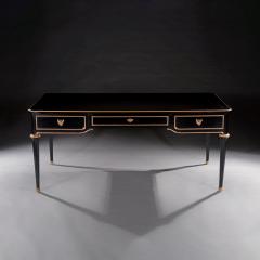 Late 19th Century French Ebonised Bureau Plat Writing Table - 4736220