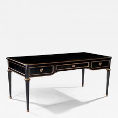 Late 19th Century French Ebonised Bureau Plat Writing Table - 4737902