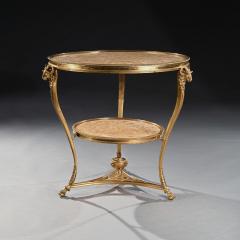 Late 19th Century French Gilt Bronze and Marble Gueridon - 3991926