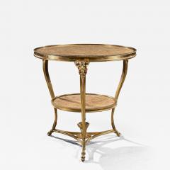 Late 19th Century French Gilt Bronze and Marble Gueridon - 3993534