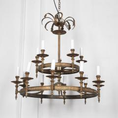 Late 19th Century French Gilt Chandelier - 3640469