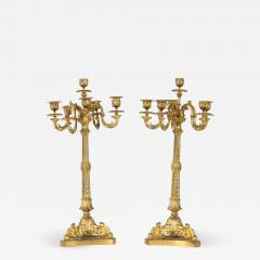 Late 19th Century Gilt Bronze Six Arms Candelabra - 1338725