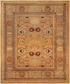 Late 19th Century Indian Amritsar Botanic Handmade Wool Rug - 2461489