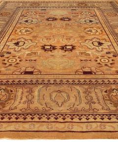 Late 19th Century Indian Amritsar Botanic Handmade Wool Rug - 2461490