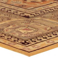 Late 19th Century Indian Amritsar Botanic Handmade Wool Rug - 2461493
