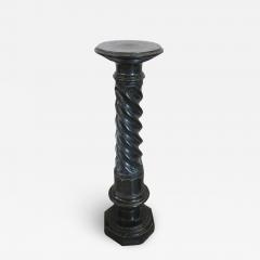 Late 19th Century Italian Antique Column in Black Marble - 2641656