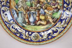 Late 19th Century Italian Antique Majolica Two Decorative Wall Plates - 3519819
