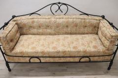 Late 19th Century Italian Iron Antique Large Settee - 3056511