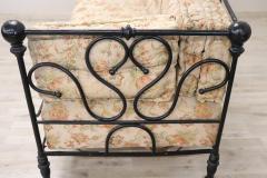 Late 19th Century Italian Iron Antique Large Settee - 3056512