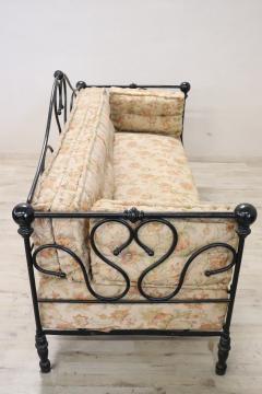 Late 19th Century Italian Iron Antique Large Settee - 3056515
