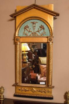 Late 19th Century Italian Neoclassical Paint Decorated Pier Mirror - 2490822