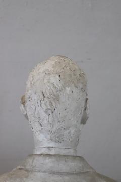 Late 19th Century Italian Sculpture Bust of Gentleman in Plaster - 3080883