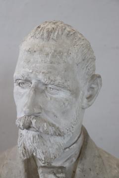 Late 19th Century Italian Sculpture Bust of Gentleman in Plaster - 3080887