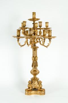 Late 19th Century Large Gilt Bronze Eleven Arms Candelabra - 1170972