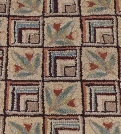 Late 19th Century Large Handwoven Hooked Rug - 1978431