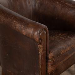 Late 19th Century Leather Library Chair - 3611627