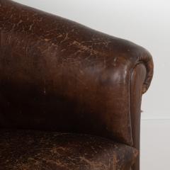 Late 19th Century Leather Library Chair - 3611630