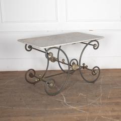 Late 19th Century Metal and Marble Patisserie Table - 3563678
