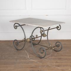 Late 19th Century Metal and Marble Patisserie Table - 3563712